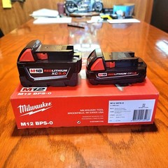 100% Guaranteed GENUINE- NEW Open Box-Milwaukee M18 5.0Ah And 1.5 Batteries