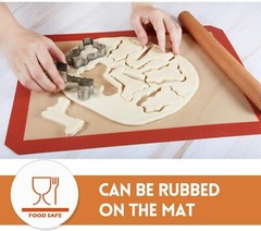 3-Pack Silicone Baking Mat Nonstick Heat Resistant Oven Mats Toaster Liner Sheet