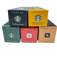 Nespresso Vertuo Coffee Pods 50 Count Variety Pack Starbucks Melozio Ginseng