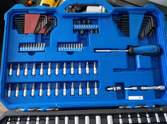 Kobalt Mechanics Chrome Tool Set, SAE, Metric – Hard Case Free US Shipping