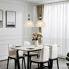 Modern Black Metal Clear Glass Pendant Light 7.68 in Globe Light Fixture with Cl