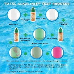 Swimming Pool Spa Water Chemical Test Kit For Chlorine Ph Test (6 Way Test)