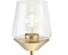 Progress Lighting Avec 24.25 in. 3-Light Brushed Gold Contemporary Bath Vanity L