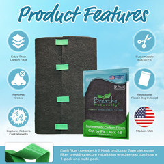Universal Cut to Fit Activated Carbon Air Filter – Replacement Charcoal Air F…