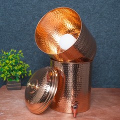 Handcrafted Hammered Copper Water Filter Dispenser – Natural Water Purification