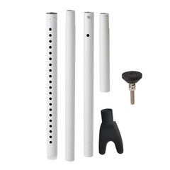 Collision Absorbing Telescopic Doorstop 26-49.4 in for Reliable Daily Security