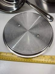 All-Clad Stainless Steel 3.5 qt. Saucepan and Double Boiler And Lid