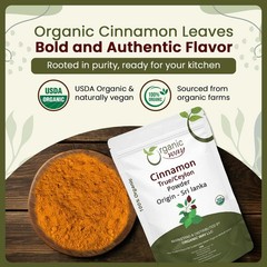 Organic Way True Ceylon Cinnamon Powder – Organic, Kosher & USDA Certified