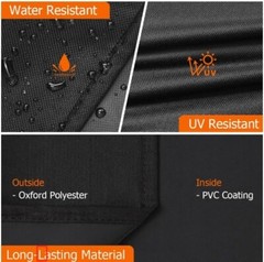 iCOVER BBQ Barbeque Gas Grill Cover 60 inch, Heavy Duty 600D Canvas Smoker Cover