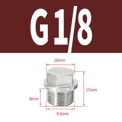 Stainless Steel Flanged Hexagon Blanking Plugs with Metric & BSP Threads