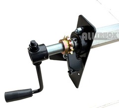 Dump Truck Trailer Hand Crank Manual Pull Tarp Roller Kit 5′ to 8′ wide