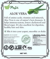 Aloe Vera gel powder 4oz 8oz 16oz 1lb 32oz 2lb 3lb 8lb 20kg Paje beauty nutriti