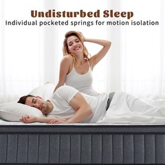 10″12″ Gel Memory Foam Spring Hybrid Mattress Twin Full Queen King Size In A Box