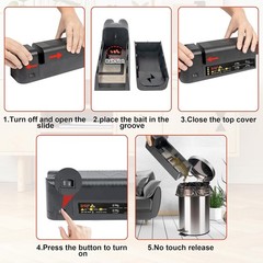 Upgraded Electronic Mouse Trap Control Kill Big Rat Pest Electric Rodent Zapper