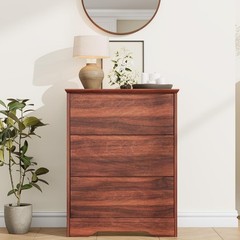 3 Drawer Dresser for Bedroom, Wooden Dresser with Deep Storage & Wide Top