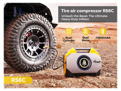 Rosewill Vortex RS6C Cordless Tire Inflator Portable Air Compressor, 160 PSI Air