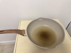 Natural Elements Induction Ready Non-stick 12.5” Wood Handle Frying Sauté Pan