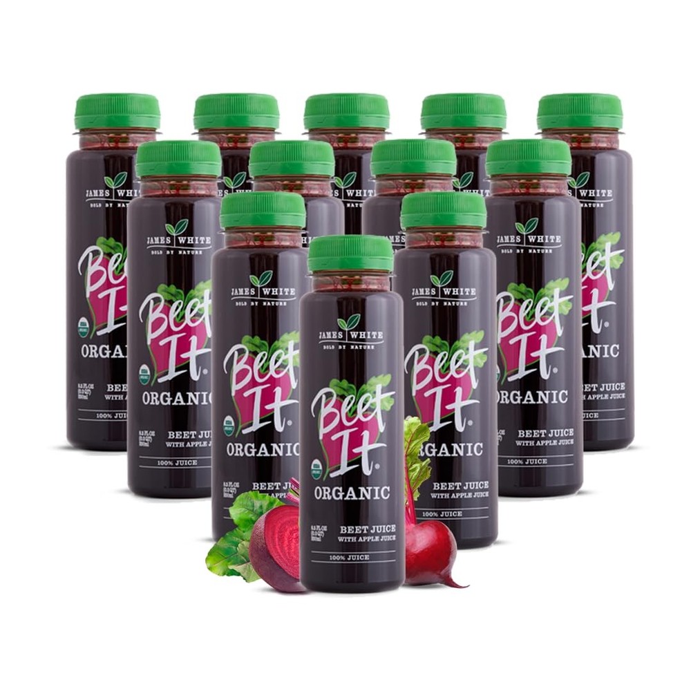 BEET IT Organic Beet Juice, 8.5 Ounce (Pack of 12) GMO-Free 100% Natural Beet Ju