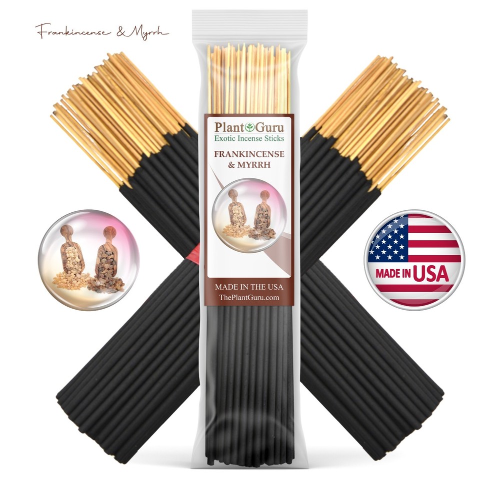 FRANKINCENSE AND MYRRH Incense Sticks 7″ Bulk Pack Wholesale Hand Dipped Lot