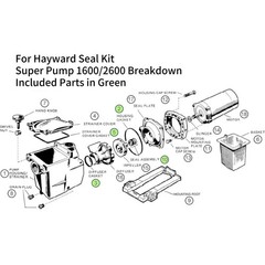 1PCS Super Pump Seal Replacement Kit For Hayward Fits Regular/X/VSP Models