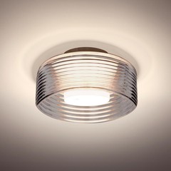Besa Lighting BELUSMC-LED-BR Belu LED 7.88 inch Bronze Flush Mount Ceiling Light
