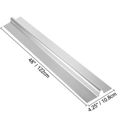 200-4′ Omega Aluminum Radiant Floor Heat Transfer Plates for 1/2″ PEX Tubing