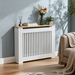 Radiator Cover Cabinet Decorative Heater Protector for Home Childproof Baseboard