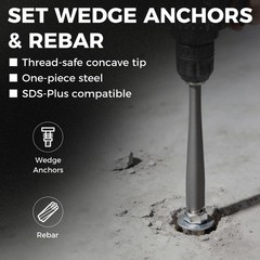 SDS Plus Anchor Setting Tool Hammer Drill Attachment Installing Wedge Anchors