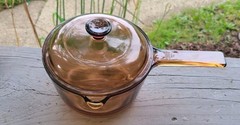 New Open Box 1984 Visions Cookware Rangetop 1.5-QT Covered Double Boiler V-20-N