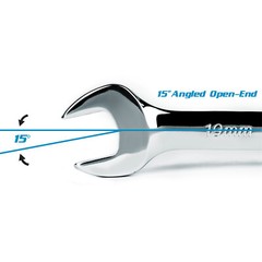 Capri Tools Combination Wrench Set, 19-Piece, Metric, Mechanic’s Tray