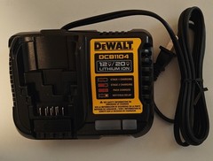 DeWalt 4 Amp Battery Charger 12V & 20V Volt MAX Li Ion Model DCB1104
