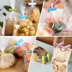 10PCS Bread Bag Clips Reusable Tie Storage Sealing Snack Fridge Freezer Fresh US