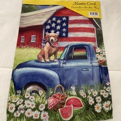 Meadow Creek Decorative Garden Flag 12.5 in x 18 in Double Sided / New