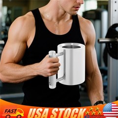 2 in 1 Stainless Steel Dumbbell Water Bottle 8kg Adjustable Weight Fitness Cup