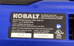 Kobalt 24V Muti-tool Cordless KMT-224B-03 w/ Battery Blades Kit & Drill Bit Set