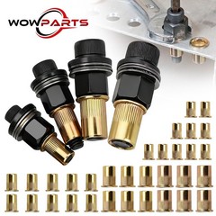 36pcs Manual Rivet Nut Tool Adapter Carbon Steel Head Threaded Insert Rivnut Set