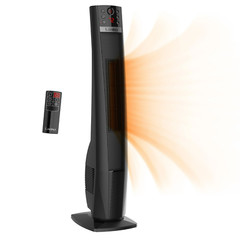 Lasko Oscillating 32″ Ceramic Tower Space Heater 1500W Remote Control 8hr-Timer