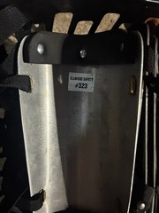 Ellwood Safety Appliance Co. #323 Aluminum Shin & Ankle Guards Adjustable Silver