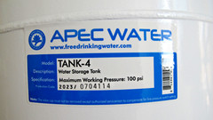 Apec TANK4 For Aqua Optima Evolve Water Filter White