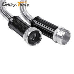 100ft 304 Stainless Steel Garden Hose Metal Heavy Duty Water Hoses Yard