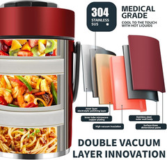 67 Oz Adults Stainless Steel Vacuum Insulated Wide Mouth Soup Food Thermo Hot Fo