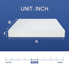 6 inch Memory Gel Memory Foam Mattress Twin Size Cool Medium Firm Sleep