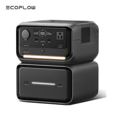 EcoFlow 858Wh River 3 Plus Portable Power Station with EB600 Extra Battery