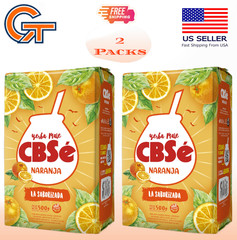 CBSé Yerba Mate Orange Flavor – Loose Leaf Yerba Mate Tea, 2 Pack (500 g Each)