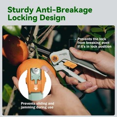 PrunePro Pruning Shears Gardening Scissors Set Professional Hand Pruner Sharp…