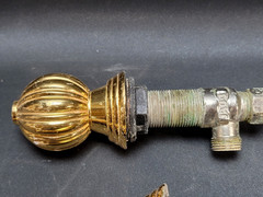 Hollywood Regency Faucet Gold Plated Wide Spread