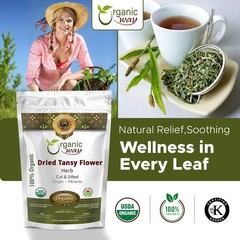 Organic Way Dried Tansy Flower Herb Tea | Origin – Albania (2 Oz)