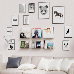 15 In. W X 4.2 In. D Clear Acrylic Shelves for Wall with Adhesive, Decorative Wa