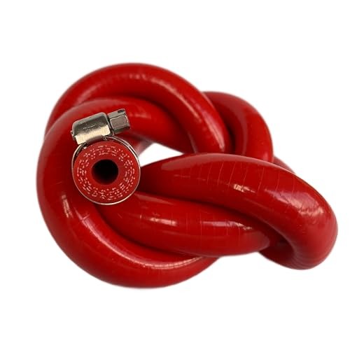 High Temp Reinforced Silicone Heater Tubing Hose 8MM (5/16″) X 3.28FT Red