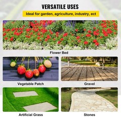 VEVOR 6’x300′ Weed Barrier Landscape Fabric Ground Cover 2.4Oz PP Chemical-free